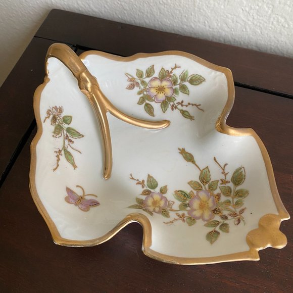 Other - Vintage Ardalt Lenwile Hand Painted Lemon Server Nut Candy Trinket Dish Catchall